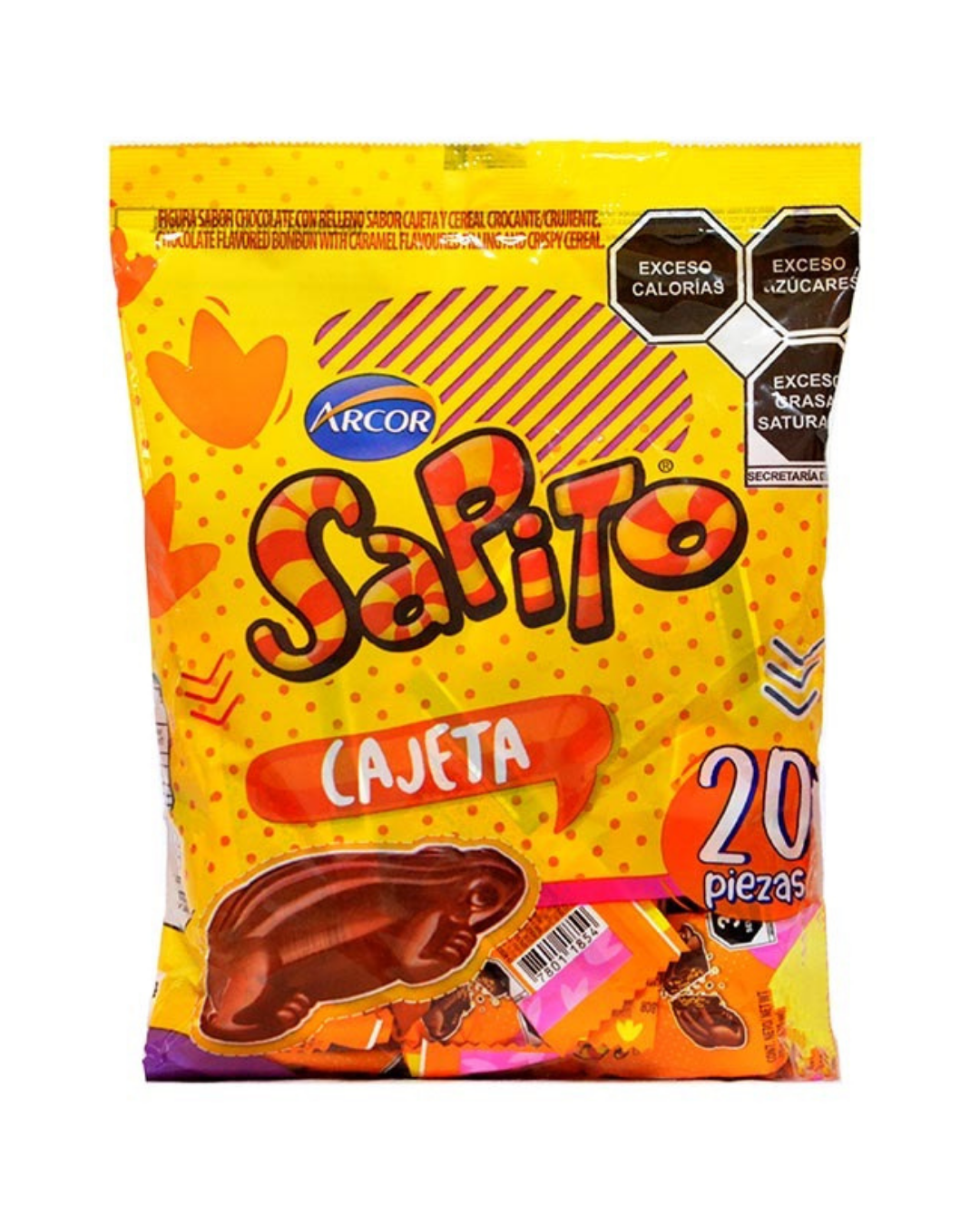 Arcor Sapito Cajeta 20uds.